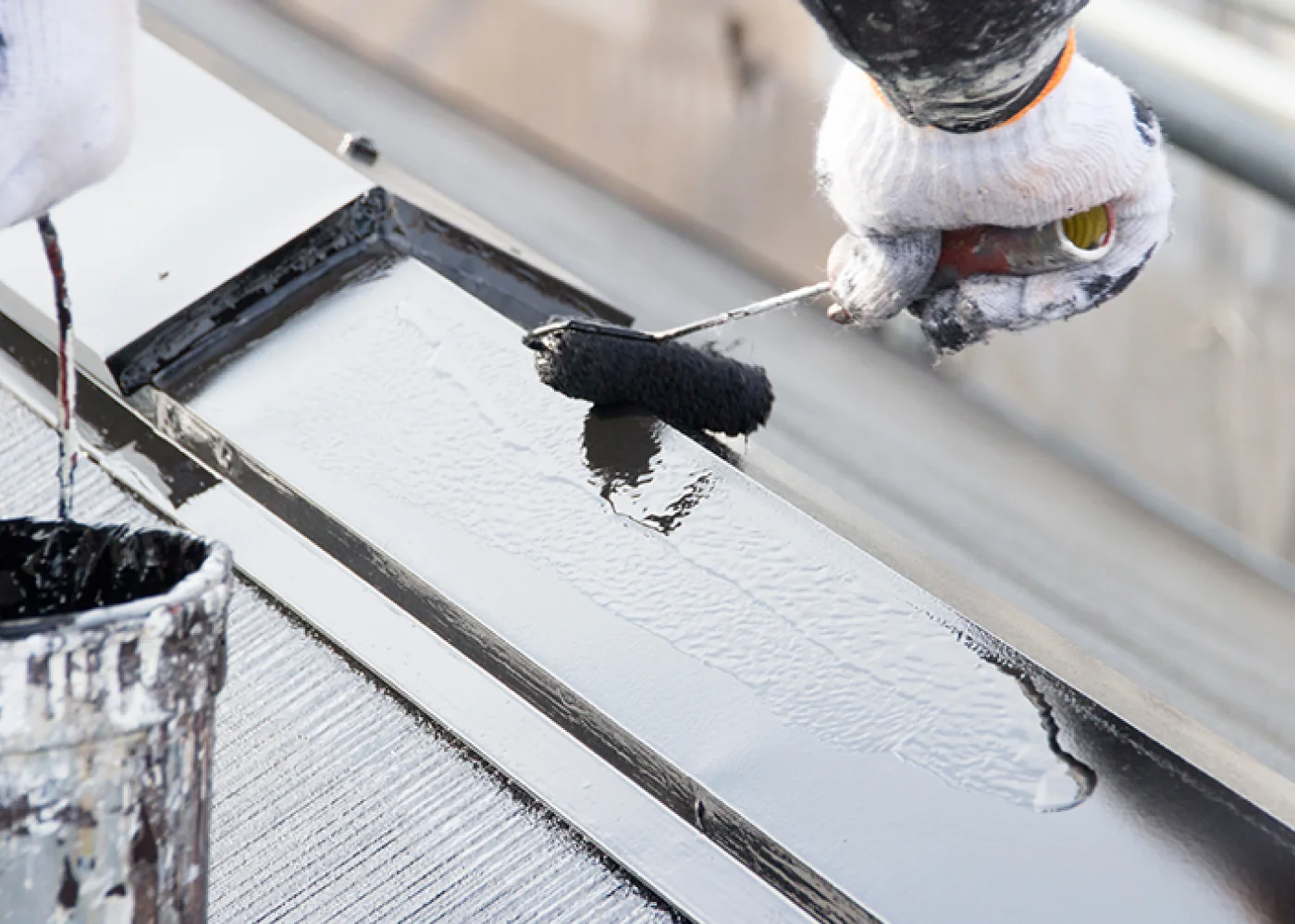 屋根塗装（アパート）のイメージ