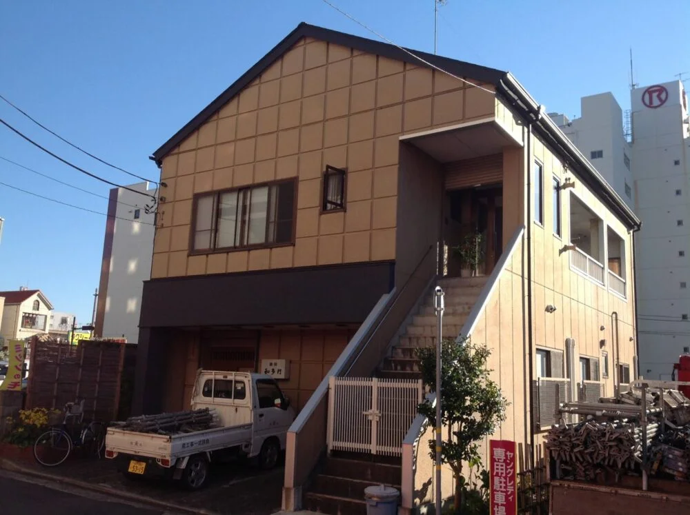 水戸市 店舗外壁塗装工事Beforeイメージ